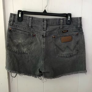 Wrangler jean cut off shorts size 32 grey